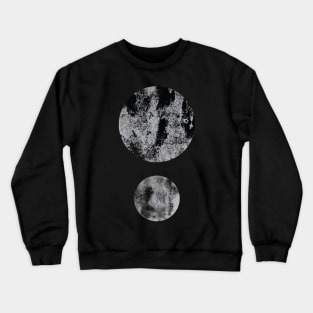 Black Minimal Dots Abstract Pattern. Crewneck Sweatshirt